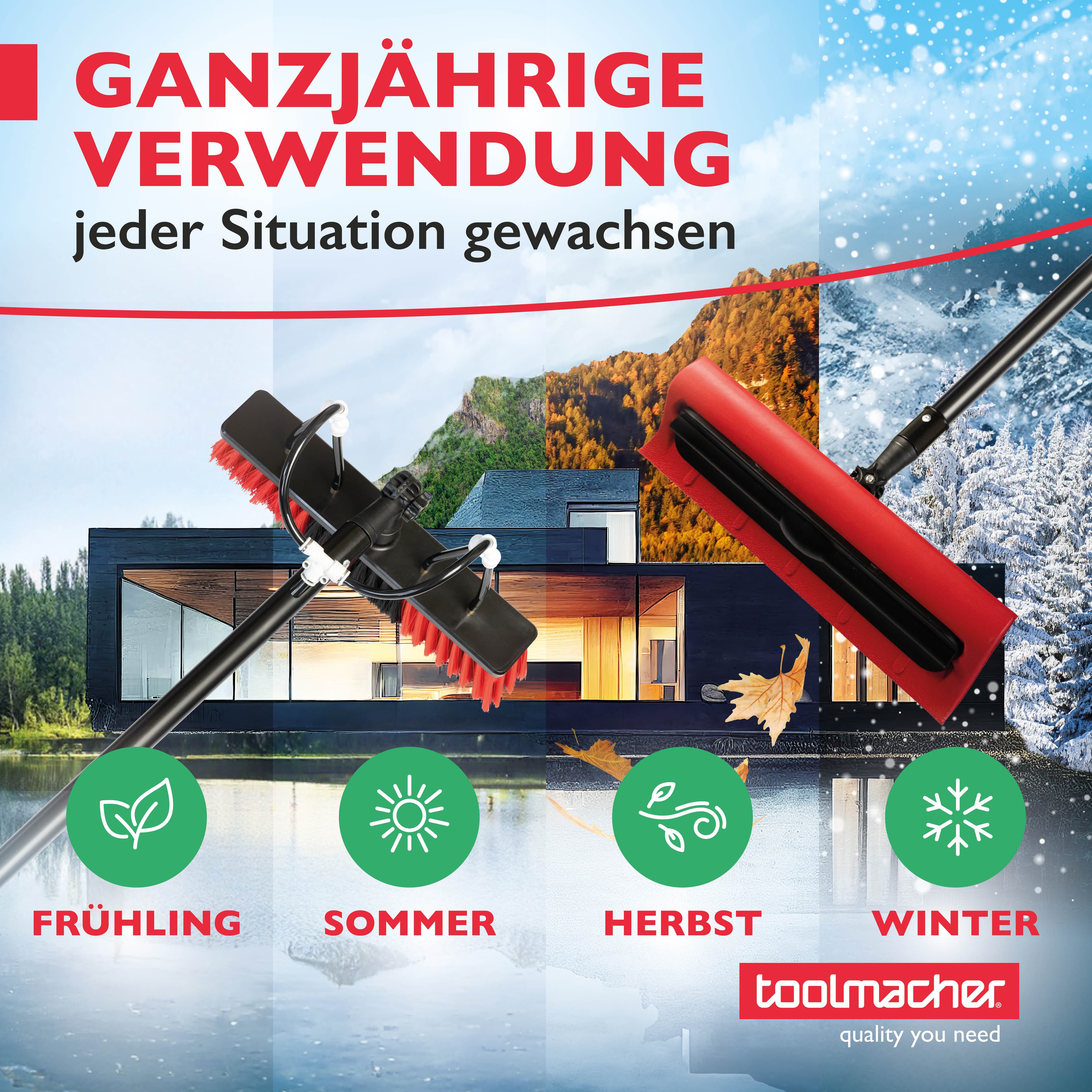 Teleskop Waschbürste mit 6m Länge