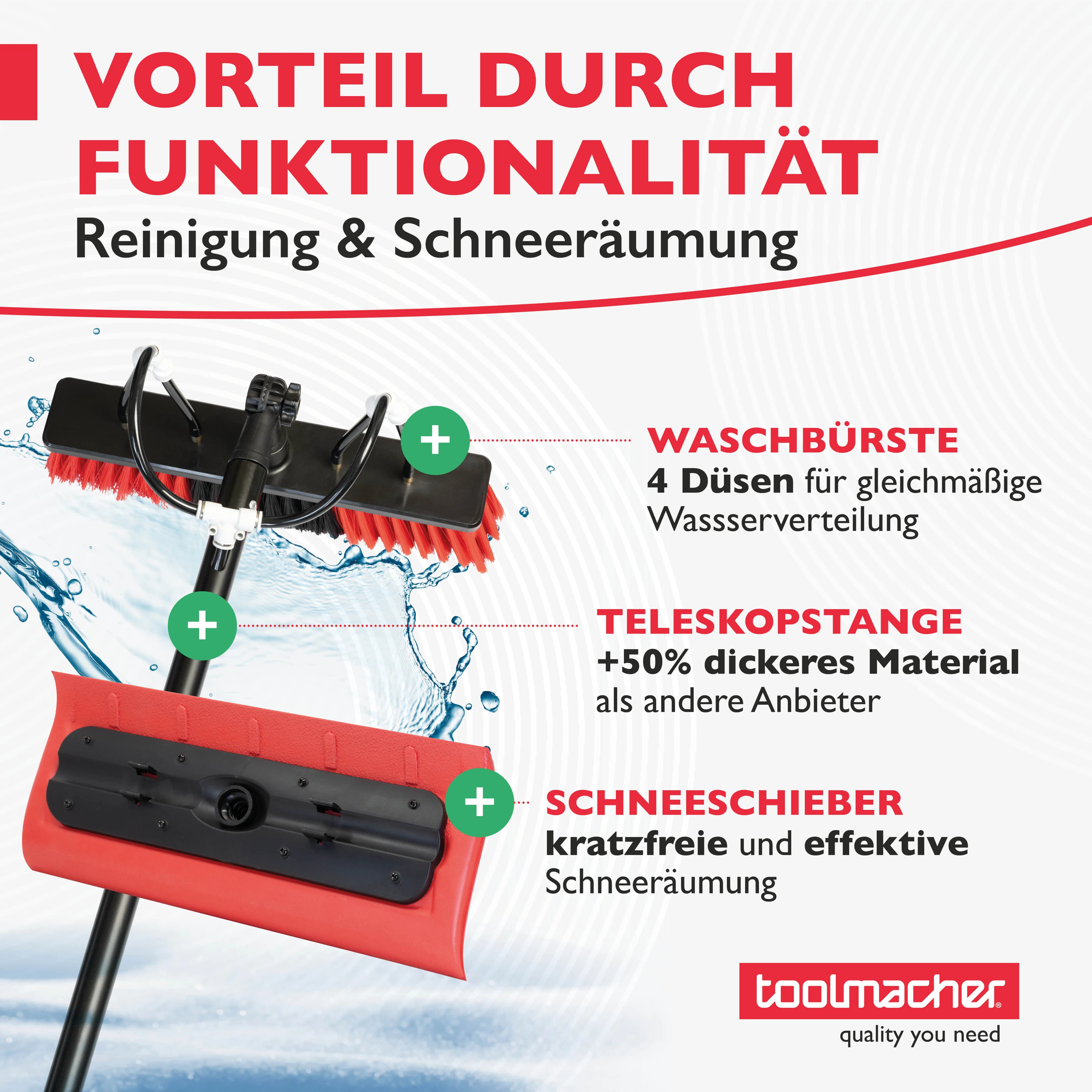 Teleskop Waschbürste mit 6m Länge 2