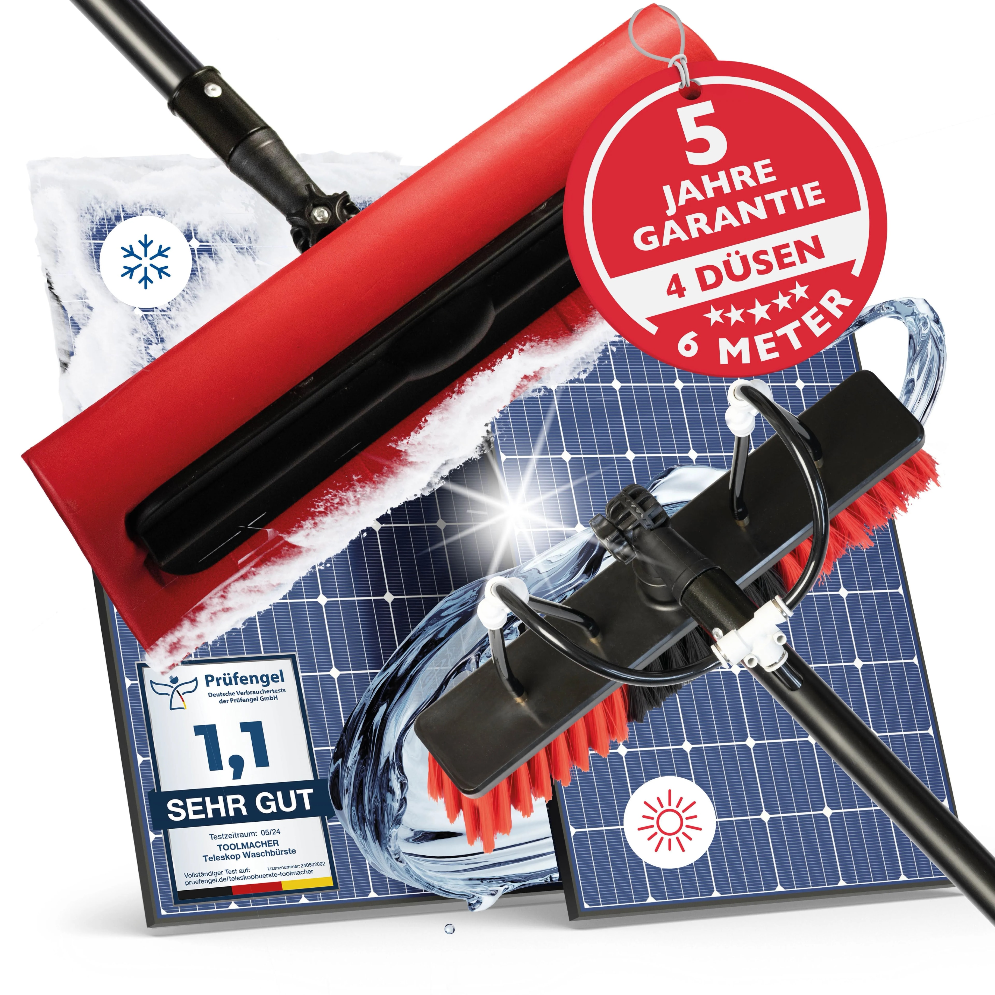 Teleskop Schneeschieber